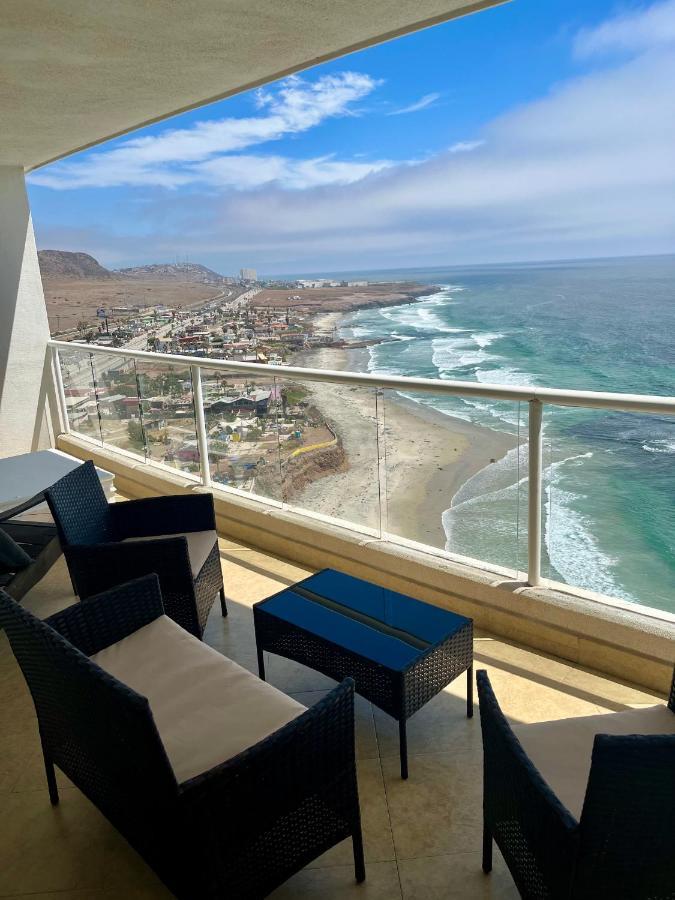 Beachfront 4 Bedroom Penthouse - Pool Steps To Beach & Mins To Downtown Rosarito Exterior foto